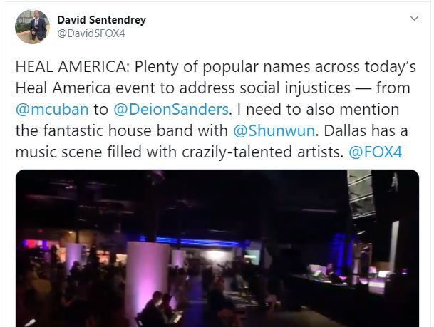 Tweet from David Sentendrey – Plenty of popular names this evening